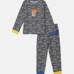mackly Boys Camouflage Printed Night Suit-image-99