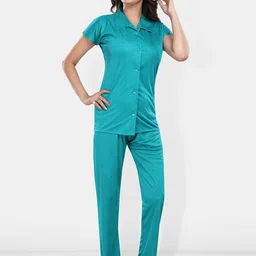 Be You Satin Shirt & Lounge Pant Night Suit-image-99