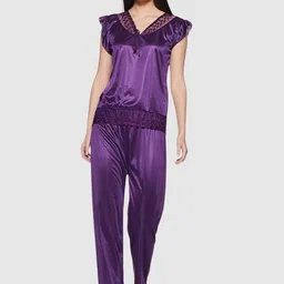 Fabme Satin Top and Pyjama-image-19