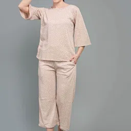 Keepfit Floral Printed Pure Cotton Night Suit-image-31