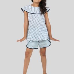 TWEENY MINI Girls Polka Dots Printed Top & Shorts-picture-29