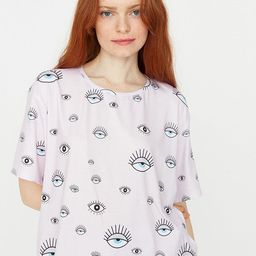 Trendyol Women Pink & Blue Printed Night suit-image-37