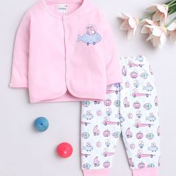 BUMZEE Girls Conversational Printed Night suit-image-82
