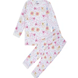 Taatoom Boys White & Orange Printed Pure Cotton Night suit-picture-39