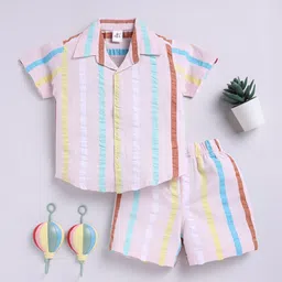 Clt.s Unisex Kids Striped Printed Pure Cotton Shirt & Pyjamas-picture-22