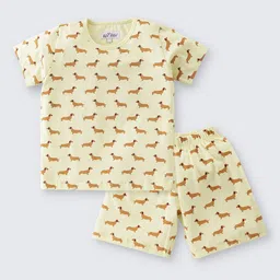 Nite Flite Boys Graphic Printed Pure Cotton Night suit-image-11