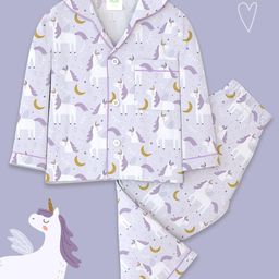 Fancy Fluff Girls Printed Night suit-40