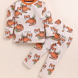 YK Boys Graphic Printed Long Sleeves Night suit-picture-31