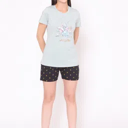 TITTLI Silky Graphic Printed Pure Cotton Night Suit-picture-58
