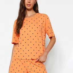 Trendyol Women Printed Night suit-image-86