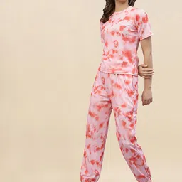 SIDYAL Tie And Dye Printed T-Shirt & Joggers-picture-29