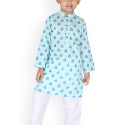 BAESD Boys Ethnic Motifs Printed Pure Cotton Night suit-image-63
