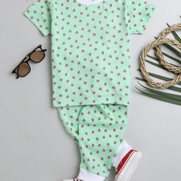 BUMZEE Girls White Night suits-image-1