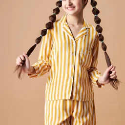 Cherry & Jerry Girls Striped Night Suit-picture-45