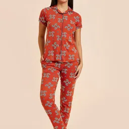 Sweet Dreams Conversational Printed Pure Cotton Night Suit-image-67