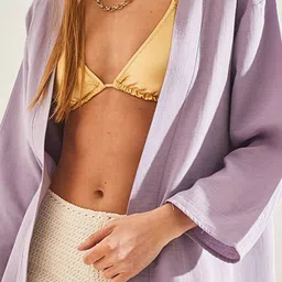 BIANCO LUCCI Longline Open Front Shrug image 2