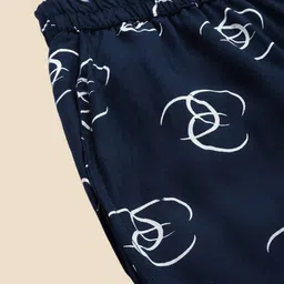 Ichaa Conversational Printed Notched Neck Top With Pyjamas image 2