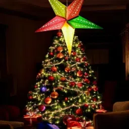 Paper Star Hanging Lantern_Multocolor_AZ48pack of 1 Multicolor Paper Hanging Lantern-18