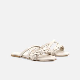 yellowsoles Women Cream-Coloured Open Toe Flats-18