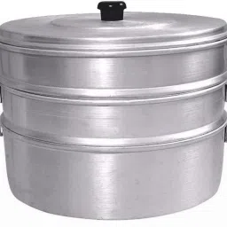 No 8,Having 3Tier(Used For Only Home 30 Momos BakedAtOnetime) Aluminium Steamer-18