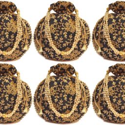 Girls Black, Gold Potli-image-55