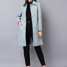 WoolBlend Solid Coat For Women-image-50