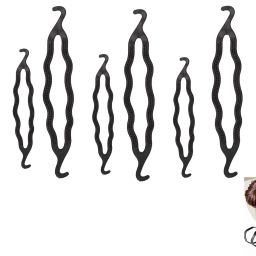 8 Pc Premium Fast & Easy to Professional Bun Maker/ Hair Lock Clip/ Juda Twister Hair Accessory Set-image-21