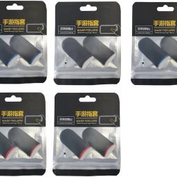 Mobile Phone Gaming Anti-Sweat Breathable Hand| 05 Pair mix colour Finger Sleeve-picture-17