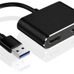 microware USB 3.0 to Dual HDMI adapter, Dual Monitor Display Adapter, Compatible with Microsoft 7, 8.1, 10 / Mac OS X v10.6 and Above USB 3.0 to Dual HDMI adapter, Dual Monitor Display Adapter, Compatible with Microsoft 7, 8.1, 10 / Mac OS X v10.6 and Above HDMI Connector-image-2