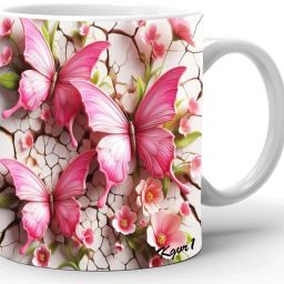 "Butterfly on Crack"Best Gift For Him And Her A True Love|Printed Ceramic Coffee Mug-image-6