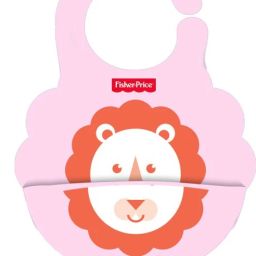 100% Non-Absorbent, Premium Quality,Lion Imprint, Silicone Baby Bib with Pocket-image-61