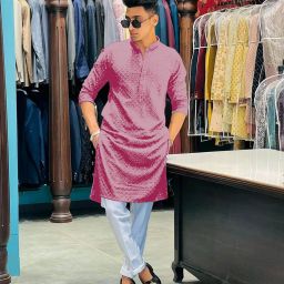 Men Embroidered Cotton Rayon Straight Kurta-image-70