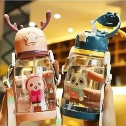 STC Deer Horn Multi Design Cute Mix Cartoon Sipper school Bottle for Kids 650 ml Water Bottle-image-32