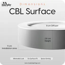murphy 5W Cbl 3-In-1 Round Surface Down Light (CW/WW/NW, Pack Of 4) Ceiling Light Ceiling Lamp image 3