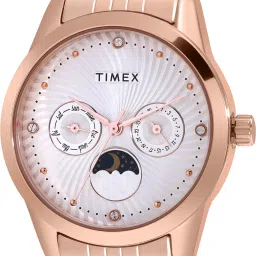 timex Multi Function Silver Dial Analog Watch - For Women TWEL13106 image 3