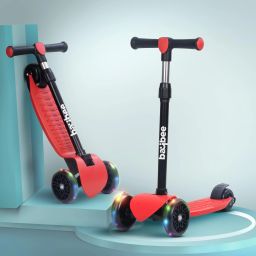 Kids Kick Scooter for Kids Baby Runner Skate Scooter with LED PU Wheels & Brake-17