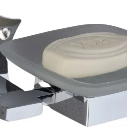 Wall Mount Rust Free Soap Case | Space Saving Soap Dish for Bathroom 4 inch 1 Bar Towel Rod-33