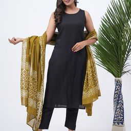 HELLA FASHIONS Bandhani Printed Cotton Dupatta-42