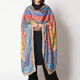 WEAVERS VILLA Floral Printed Dupatta-picture-32