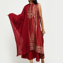 max Red Pure Cotton Dupatta-picture-13