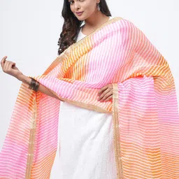HELLA FASHIONS Printed Leheriya Cotton Dupatta-28