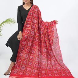 HELLA FASHIONS Bandhani Printed Cotton Dupatta-picture-22
