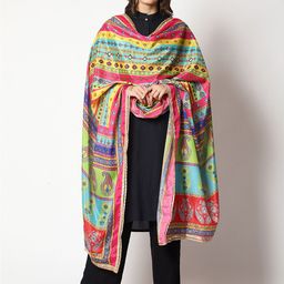 WEAVERS VILLA Ethnic Motifs Printed Dupatta-33