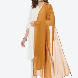 Rangriti Women Mustard Dupatta-picture-23