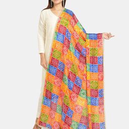 HELLA FASHIONS Printed Block Print Dupatta image 4