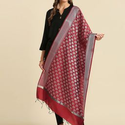 Dupatta Bazaar Ethnic Motifs Woven Design Dupatta-25