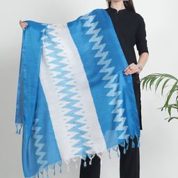 LOOM LEGACY Printed Art Silk Dupatta-25