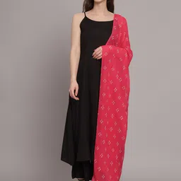 Myshka A-Line Pure Cotton Kurta with Palazzos & Dupatta-21