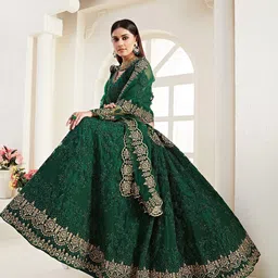 ALIZEH Embellished Beads and Stones Semi-Stitched Lehenga & Unstitched Blouse With Dupatta-picture-57