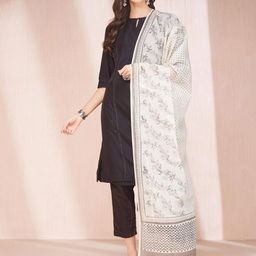 Fabindia Ethnic Motifs Printed Block Print Dupatta image 1